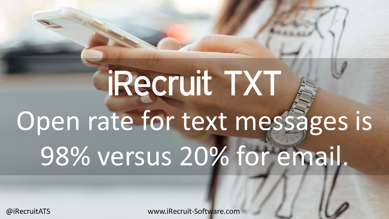 iRecruit TXT Benefits Open Rate