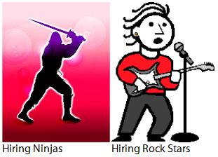 Know the Difference between hiring a Rock Star and a Ninja