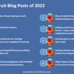 iRecruit Top Blog Posts of 2023